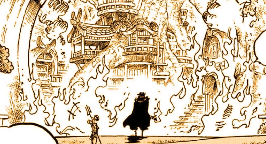 Ange membakar sekolah - One Piece