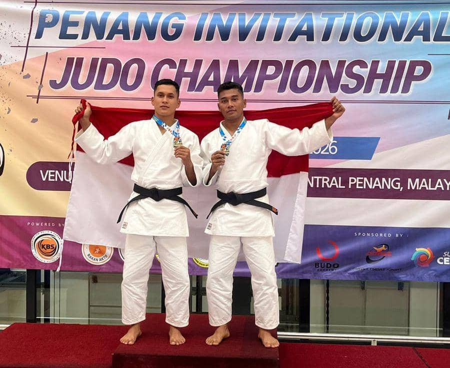 Atlet judo Sumut meraih perak di kejuaraan internasional di Penang (dok.PJSI Sumut)