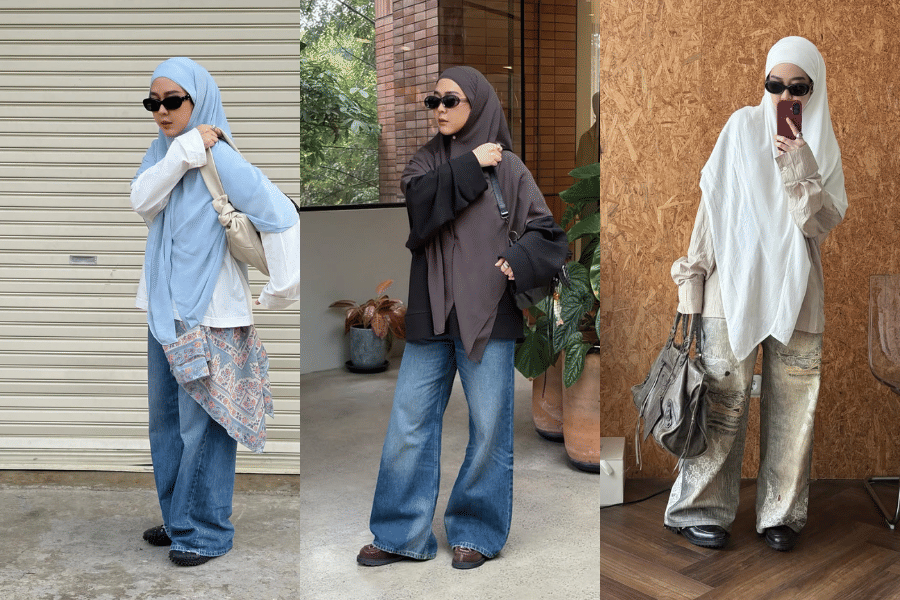 8 Gaya Hijab Khiban, Tren Jilbab Viral ala Selebgram Strngrr