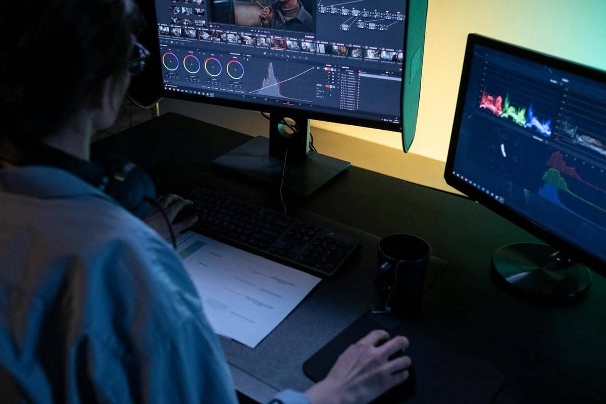 ilustrasi video editor