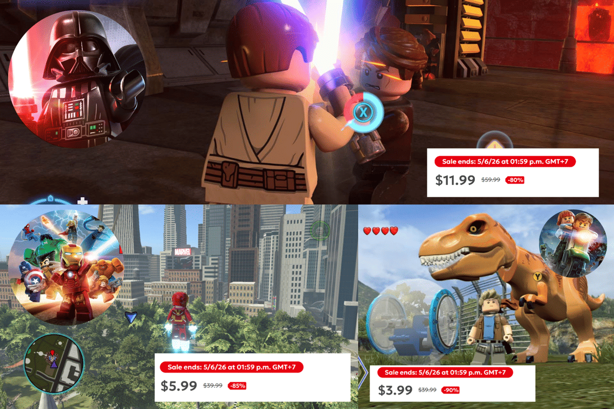 7 Diskon Game LEGO di My Nintendo Store pada April 2026
