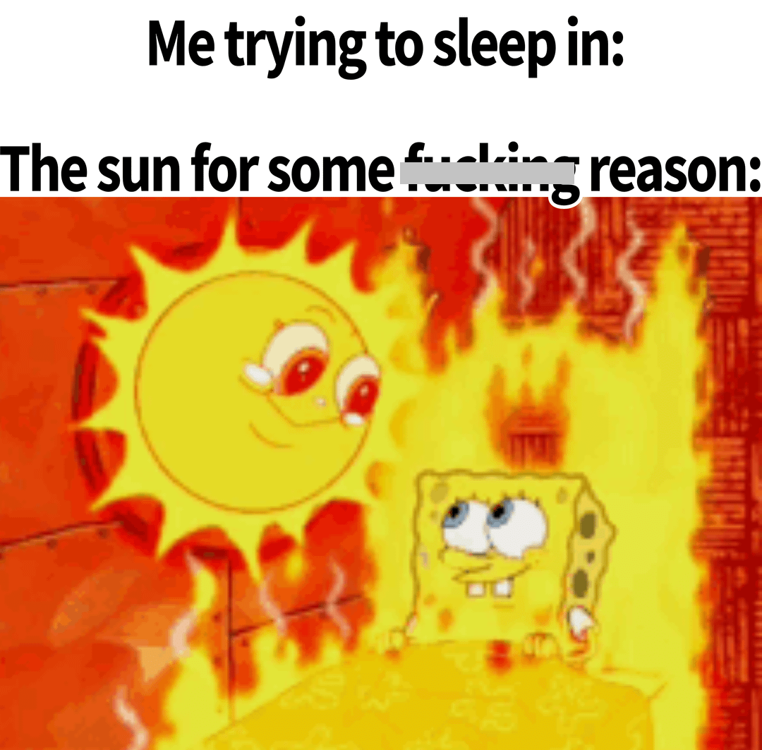 meme SpongeBob tentang musim panas