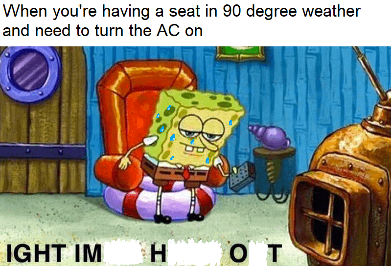 meme SpongeBob tentang musim panas