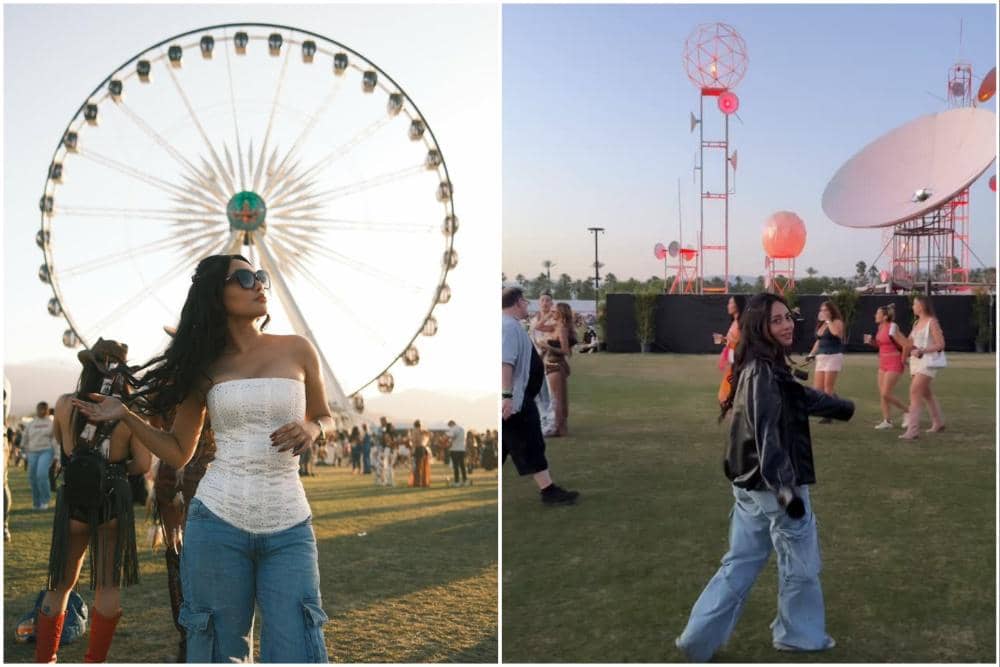 9 Potret Rachel Vennya Nonton Coachella Festival di California, Seru!