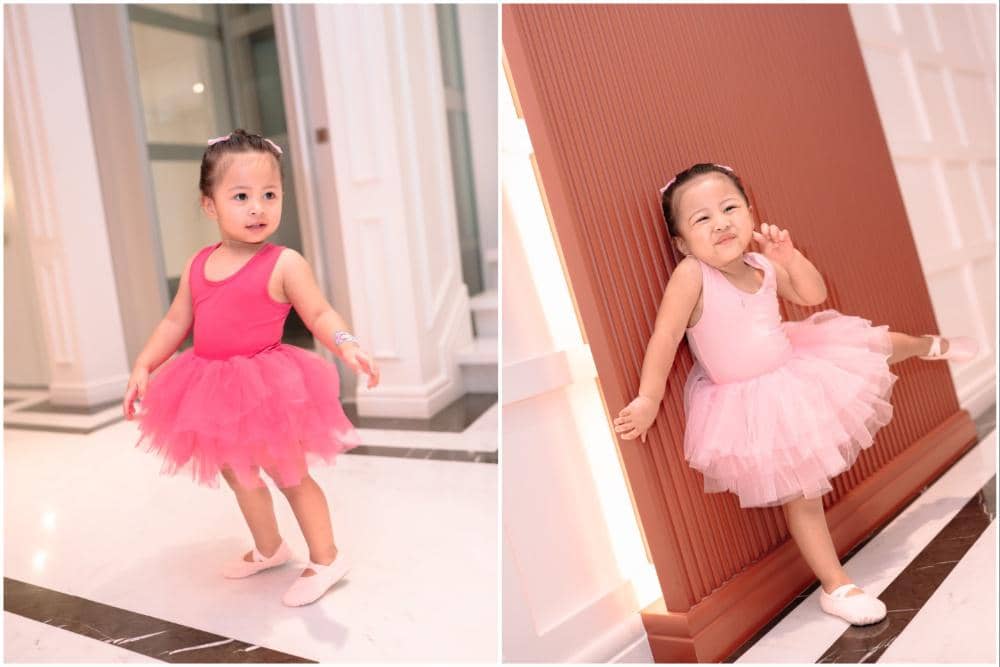 8 Potret Ranaima dengan Busana Balet, Siap jadi Balerina Cilik!