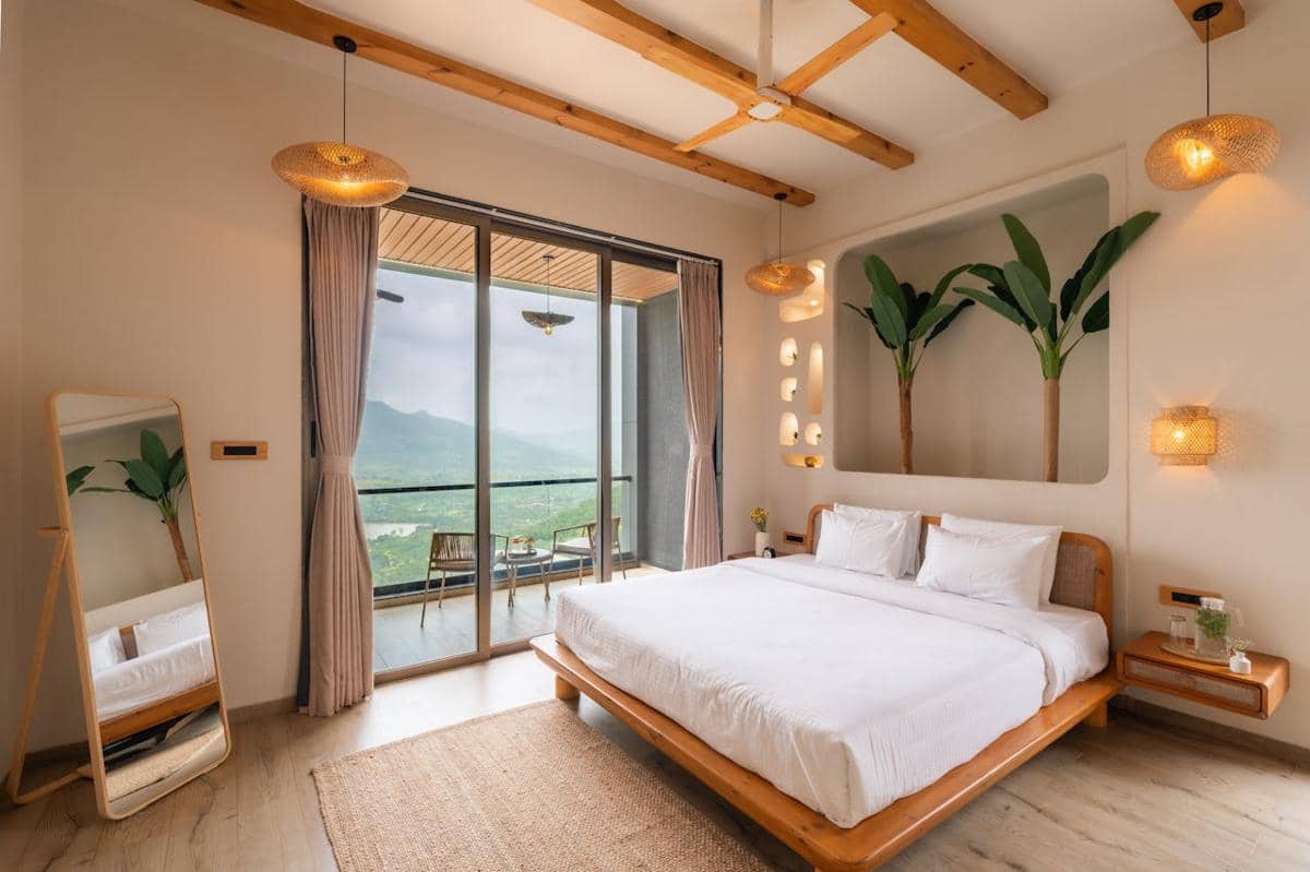 Ilustrasi master bedroom dengan nakas