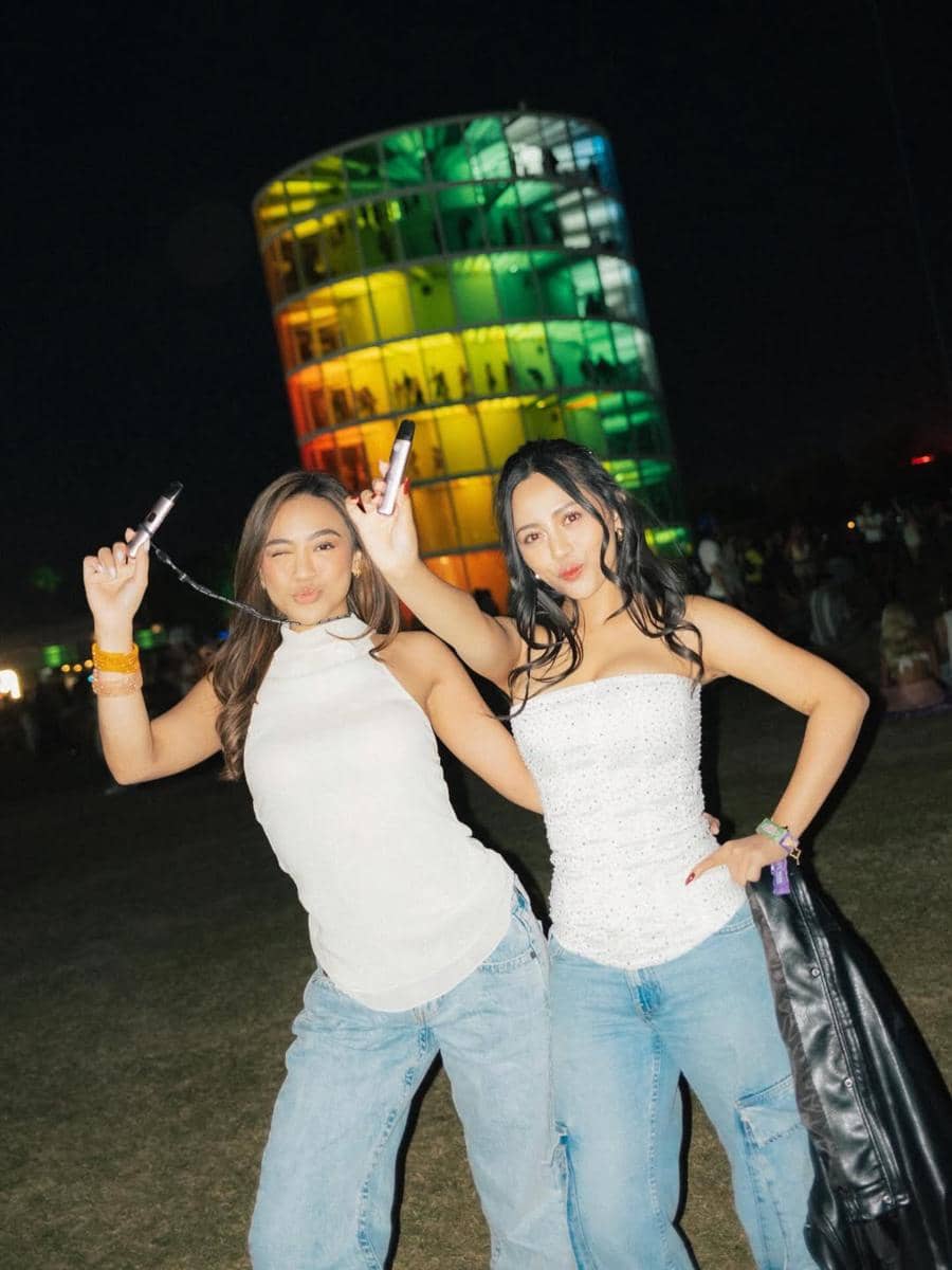 Rachel Vennya menonton coachella di California