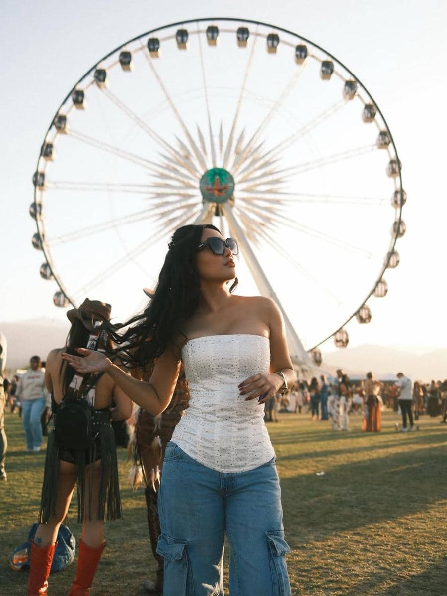 Rachel Vennya menonton coachella di California