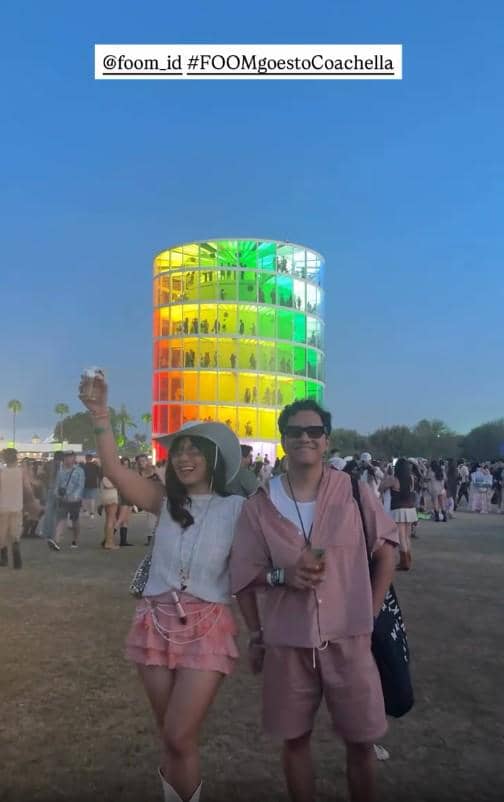 Arief Muhammad dan Tiara Pangestika nonton Coachella 17 April