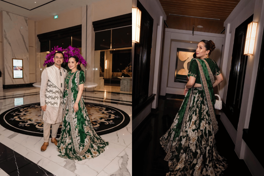 7 Gaya Nagita Slavina dan Raffi Pakai Baju India, Harganya 14 Jutaan!