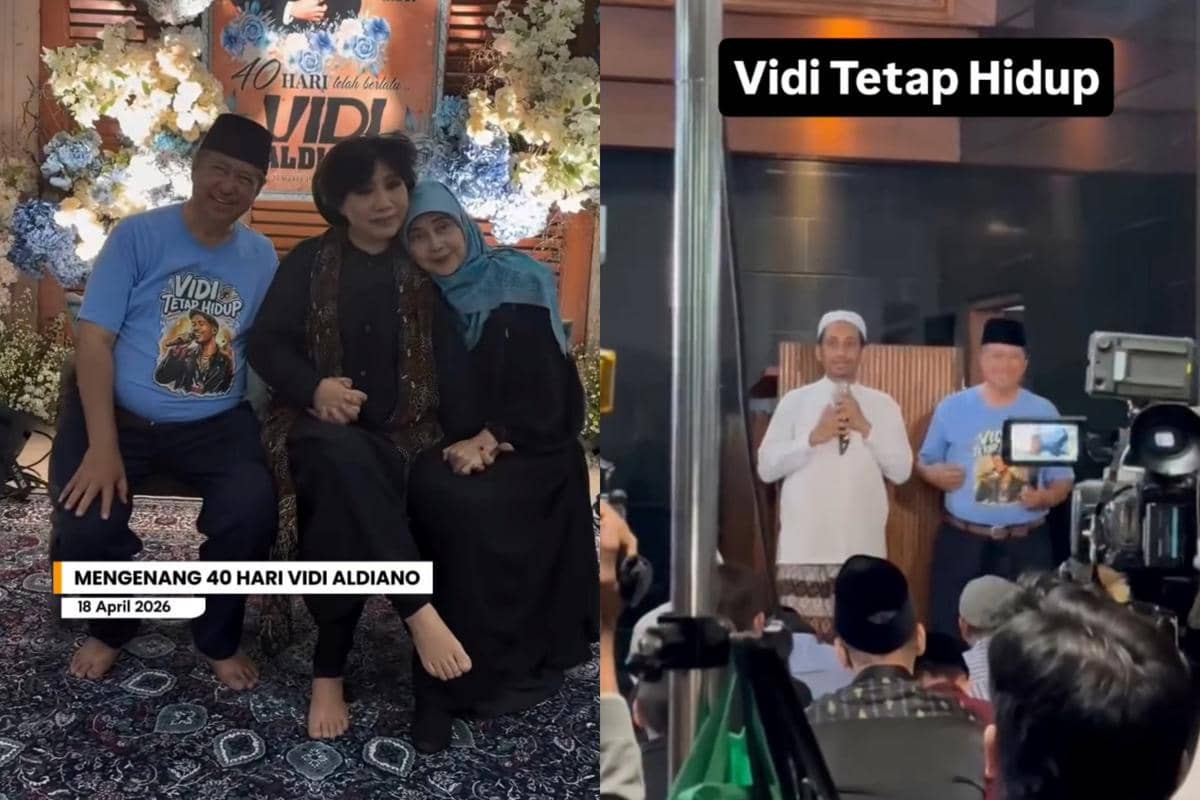 Potret 40 Harian Meninggalnya Vidi Aldiano, Dihadiri Orang-orang Terkasih