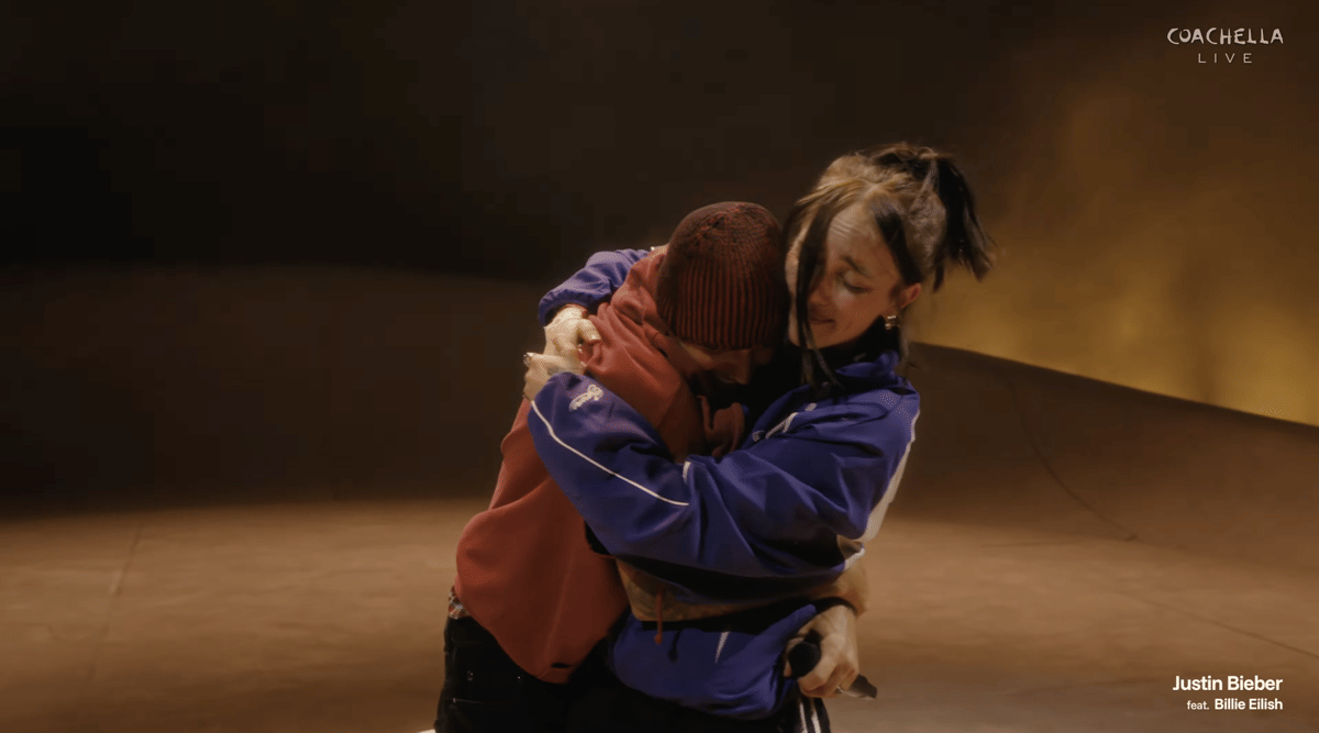 Billie Eilish jadi One Less Lonely Girl Justin Bieber. (youtube.com/coachella)