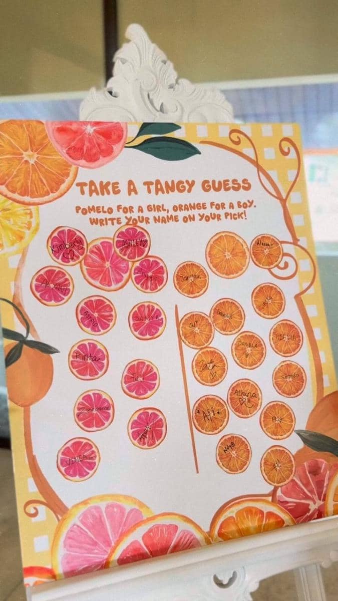 momen baby shower Chelsea Islan