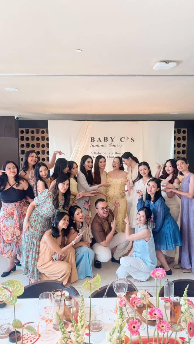 momen baby shower Chelsea Islan