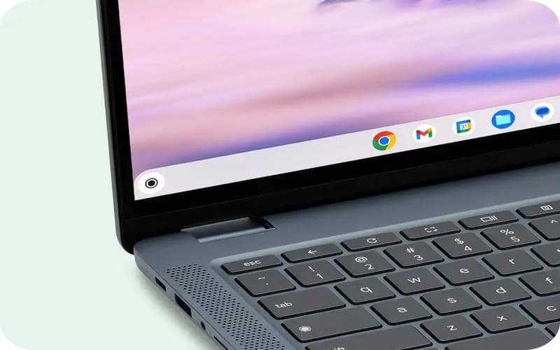 ilustrasi sistem operasi ChromeOS di laptop