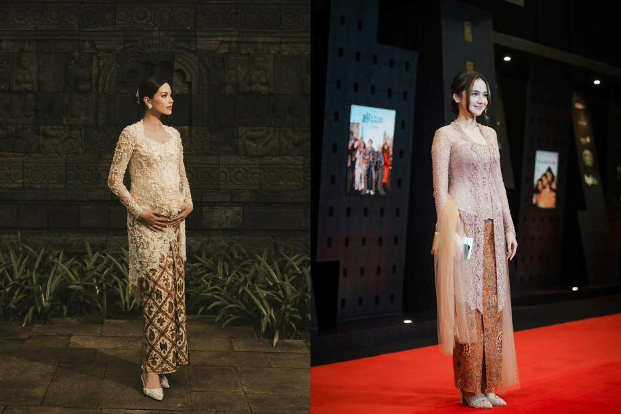 adu gaya kebaya Alyssa Daguise vs Syifa Hadju