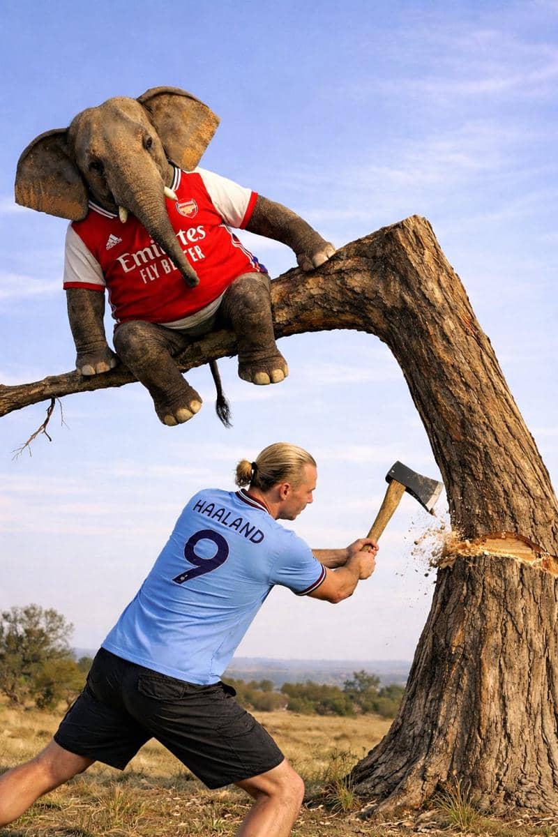 meme Arsenal kalah lawan Man City