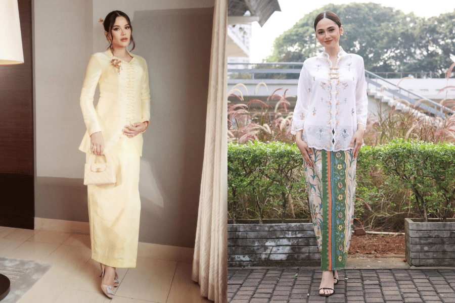 adu gaya kebaya Alyssa Daguise vs Syifa Hadju