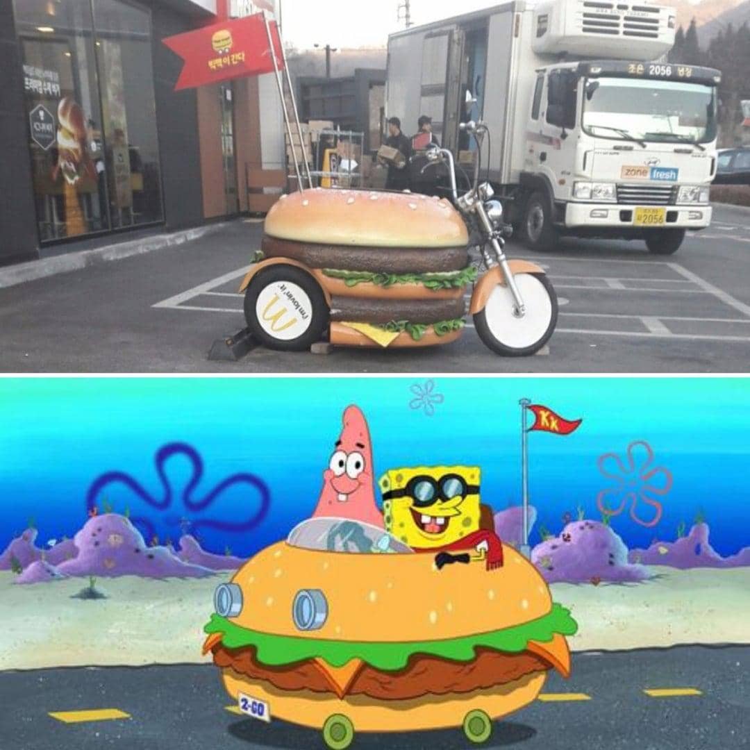meme SpongeBob tentang mobil