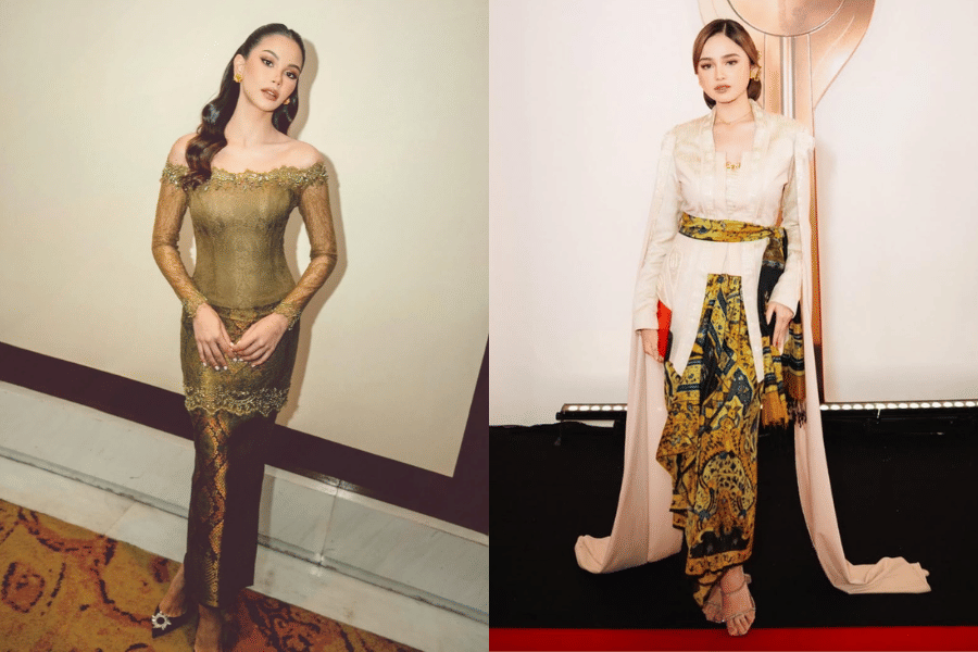 adu gaya kebaya Alyssa Daguise vs Syifa Hadju