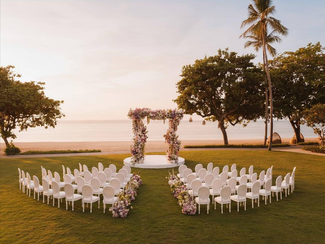 inspirasi dekorasi wedding outdoor yang romantis 