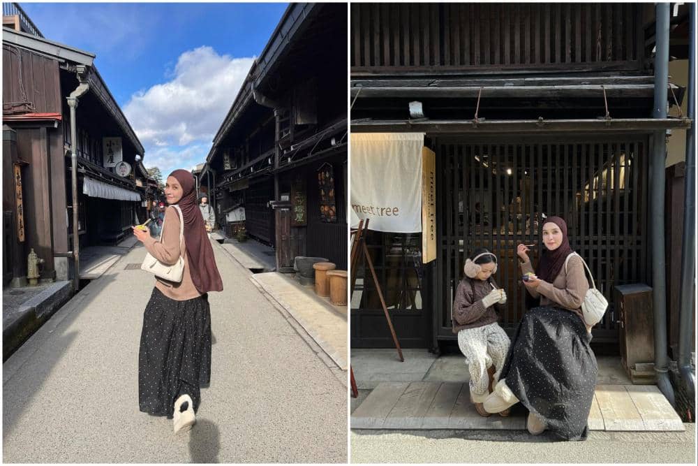 10 Potret Keluarga Hamidah Rachmayanti Liburan di Takayama, Jepang