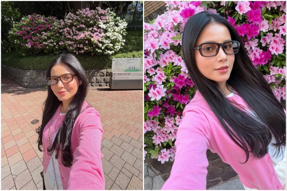 10 Potret Yunita Siregar Liburan Musim Semi di Jepang