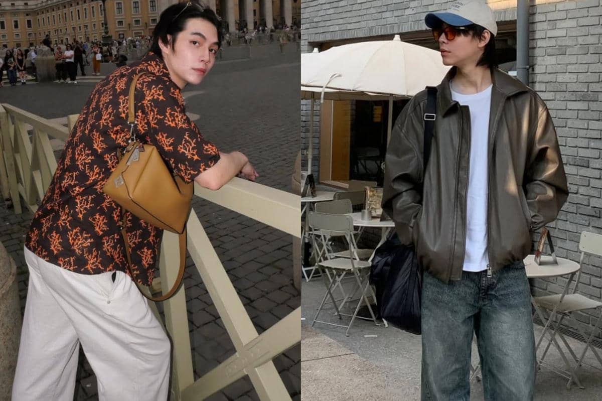 7 Ide Outfit Traveling Kasual ala First Kanaphan, Tetap On Point!