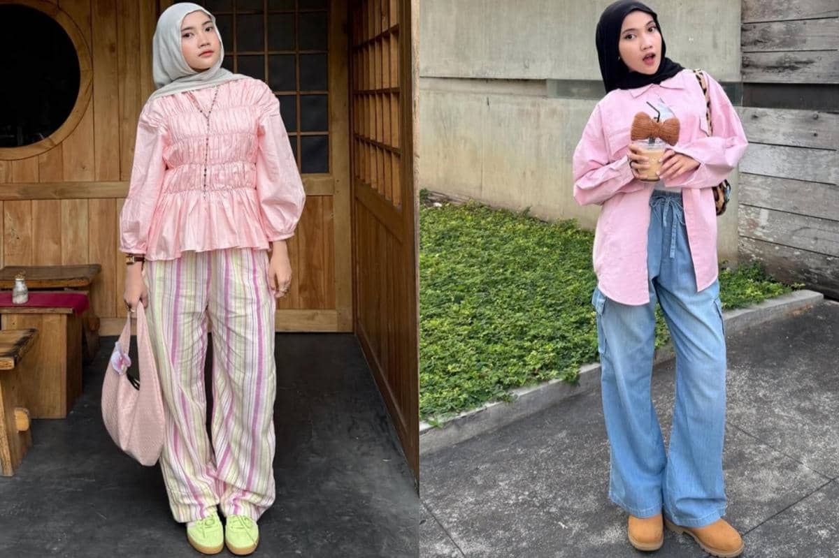 7 Inspirasi Outfit Nuansa Pink ala Khaila Dian, Look-nya Manis!