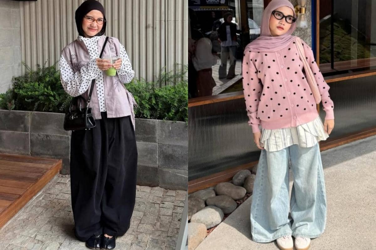 7 Ide Outfit Motif Polkadot ala Khaila Dian, Chic dan Atraktif!