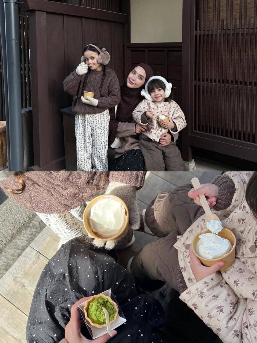 Keluarga Hamidah Rachmayanti saat liburan di Takayama