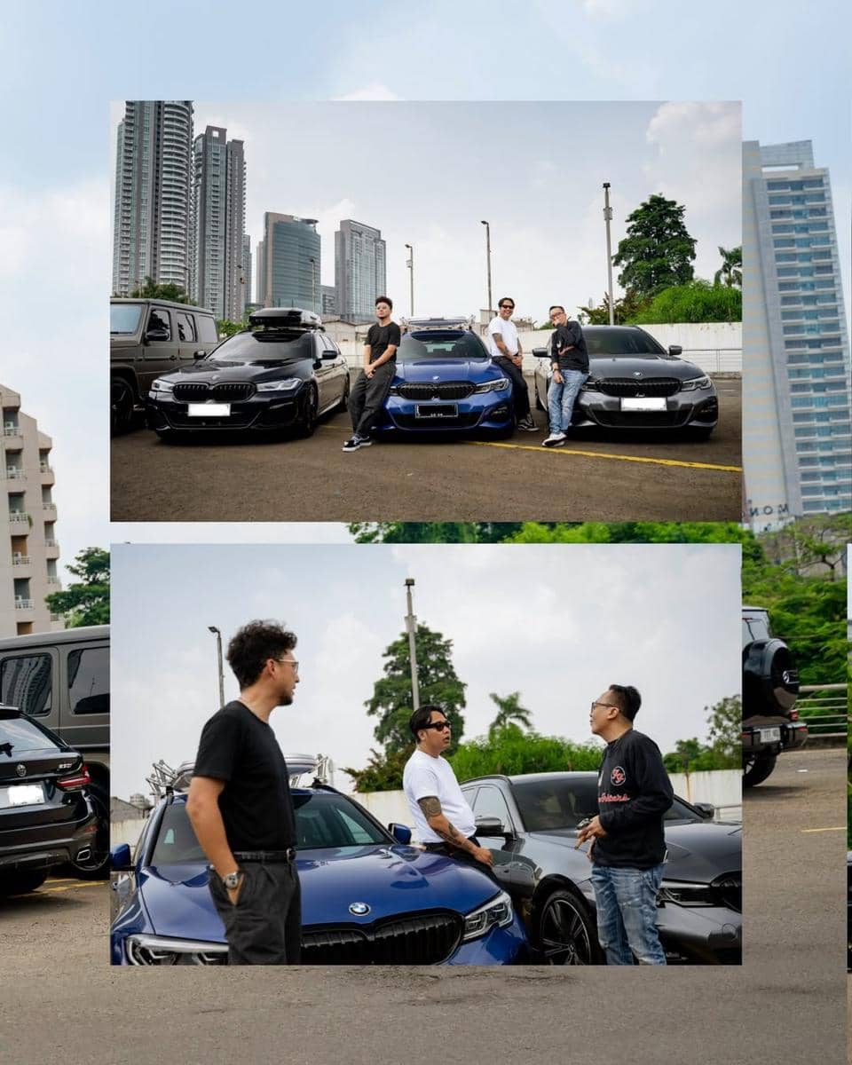 Ananda Omesh bareng geng mobil tua