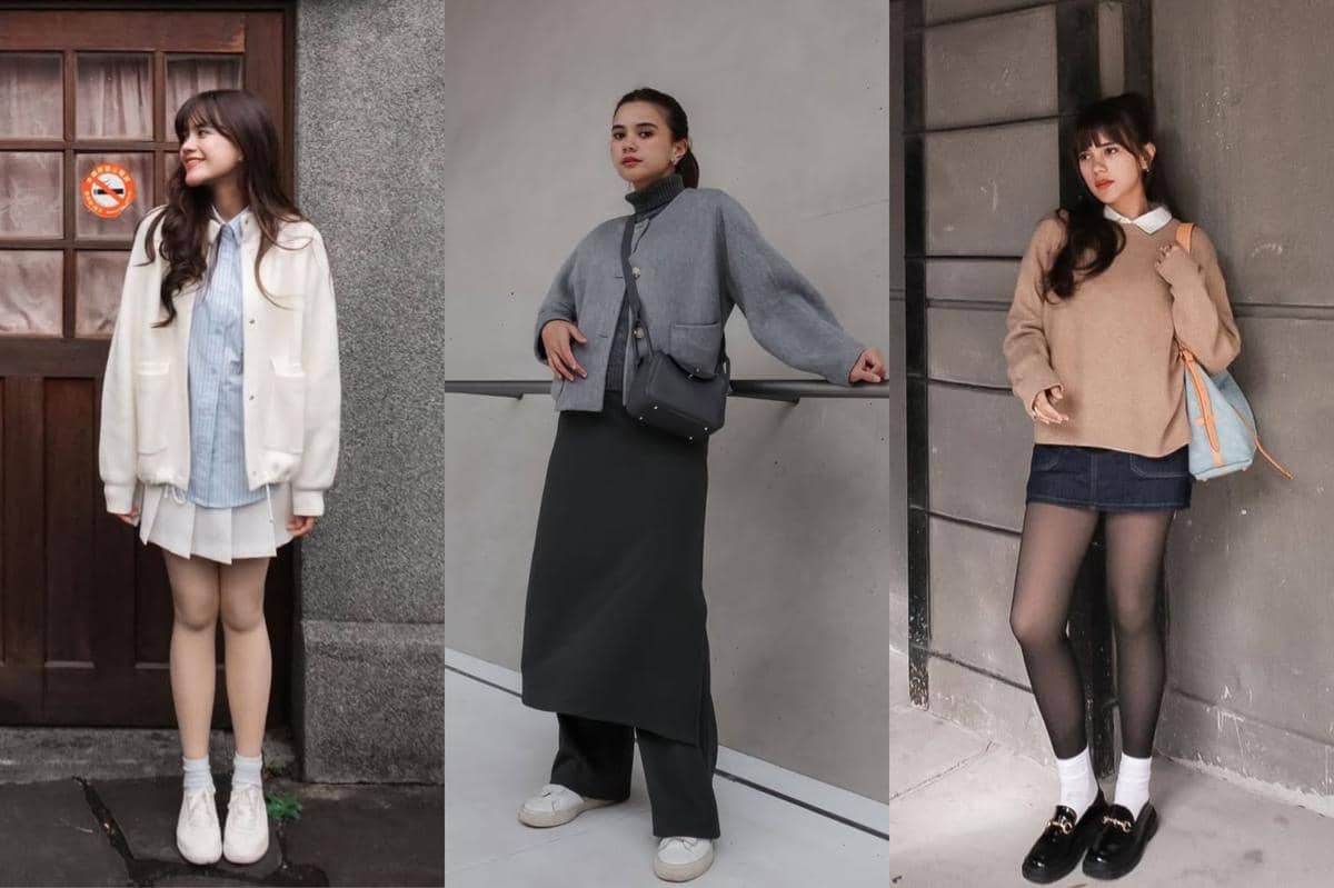 7 Padu Padan Knitwear ala Audi Marissa, Stylish Saat Musim Hujan