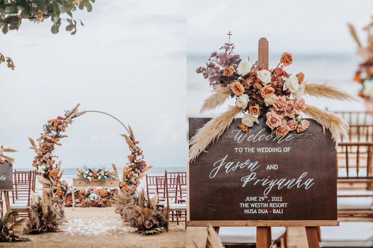 inspirasi dekorasi wedding outdoor yang romantis 