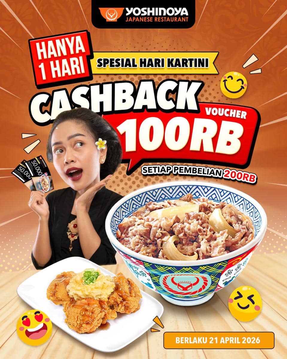 Promo Hari Kartini 2026 di Yoshinoya