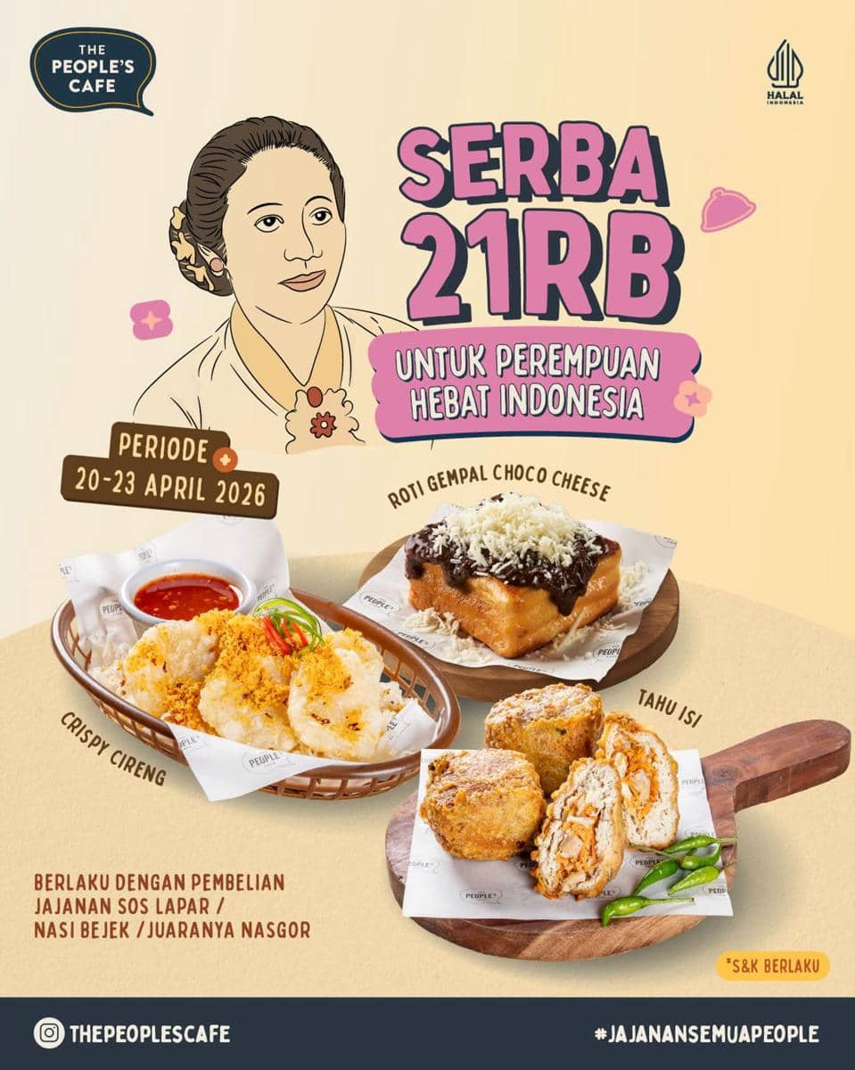 Promo Hari Kartini 2026 di The People's Cafe