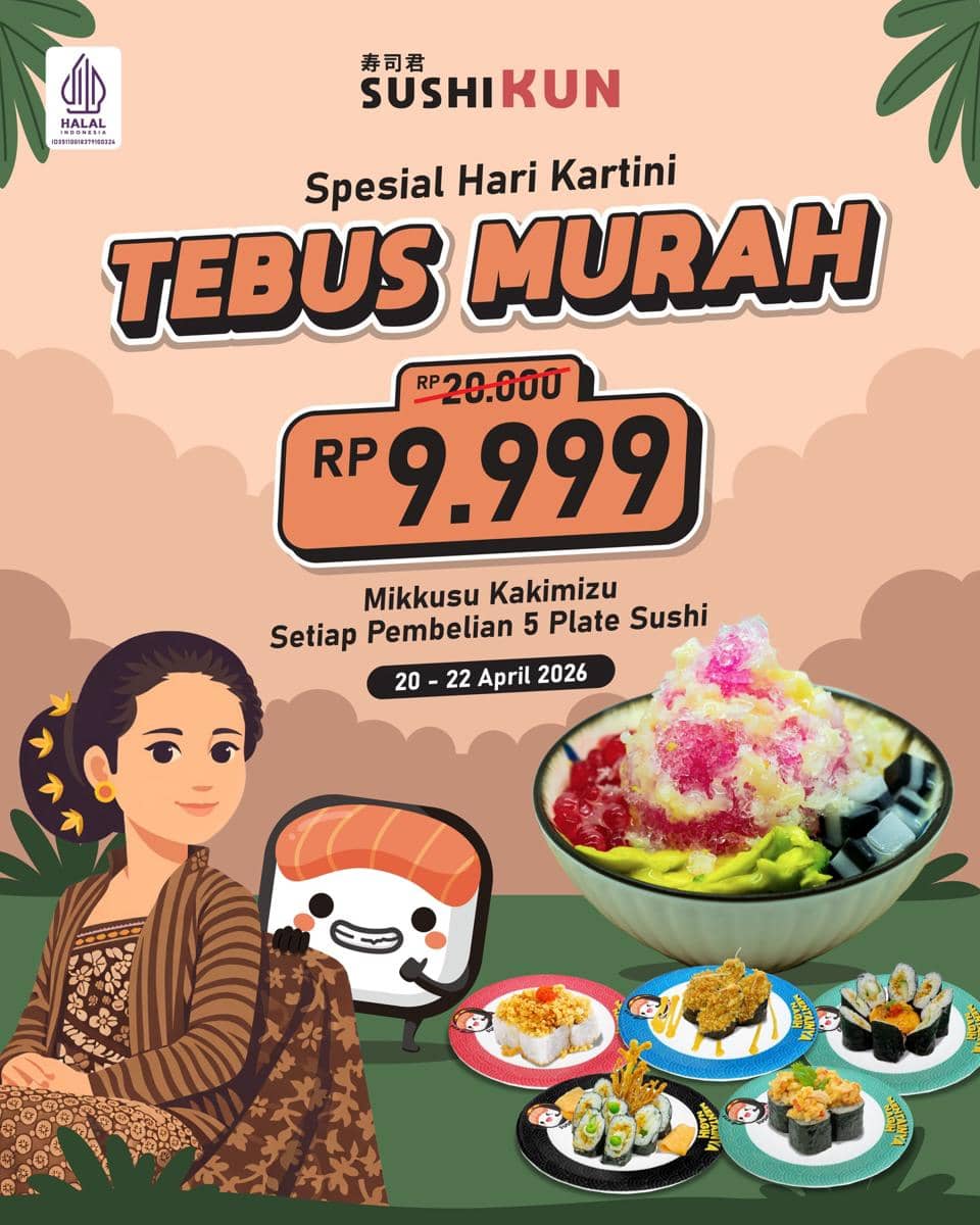 Promo Hari Kartini 2026 di Sushi KUN
