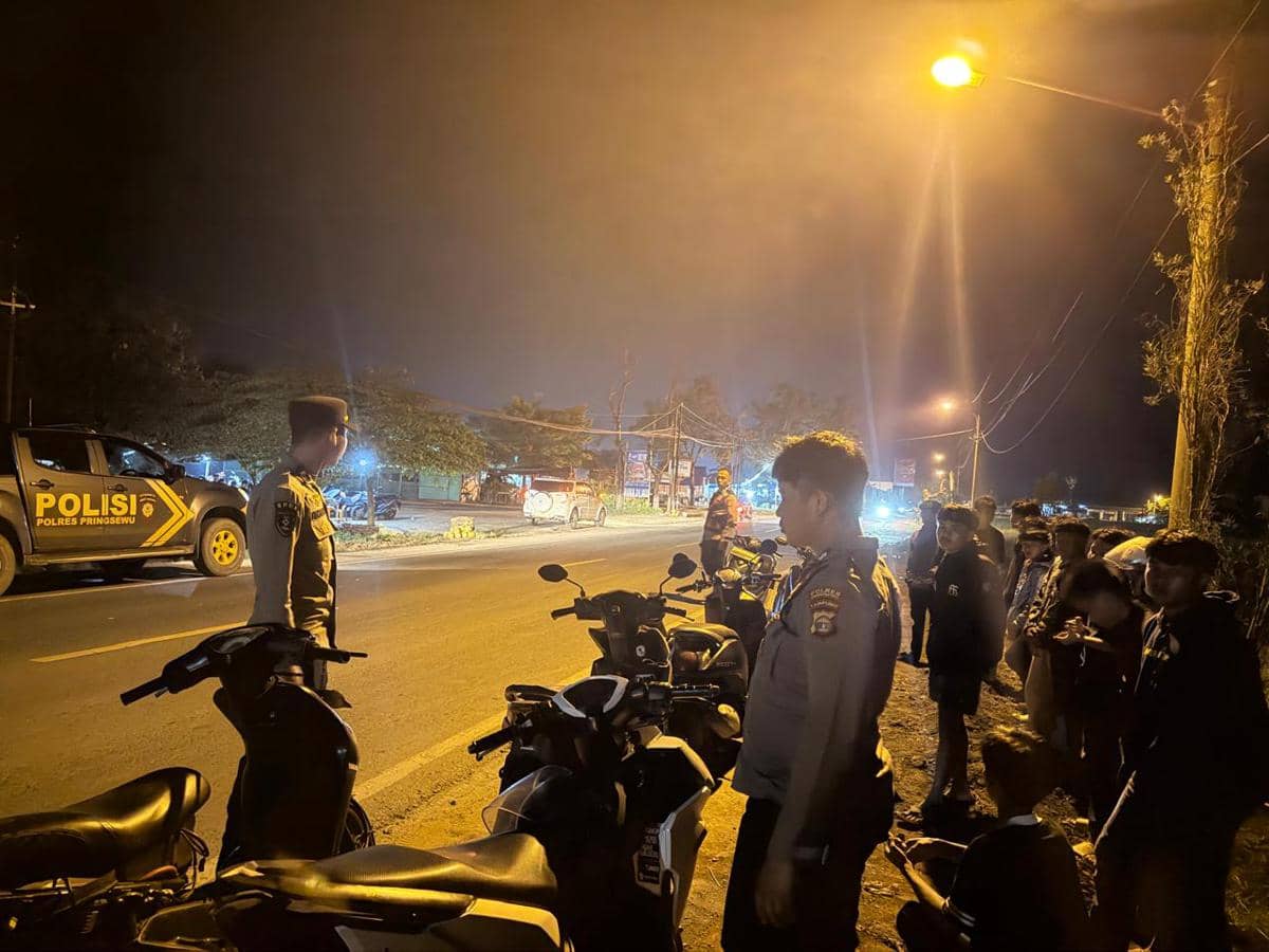 Puluhan Remaja Terjaring Razia Balap Liar di Pringsewu, Resahkan Warga