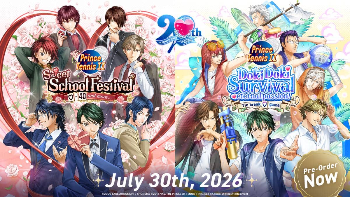 Prince of Tennis Sweet School Festival & Doki Doki Survival Siap Rilis