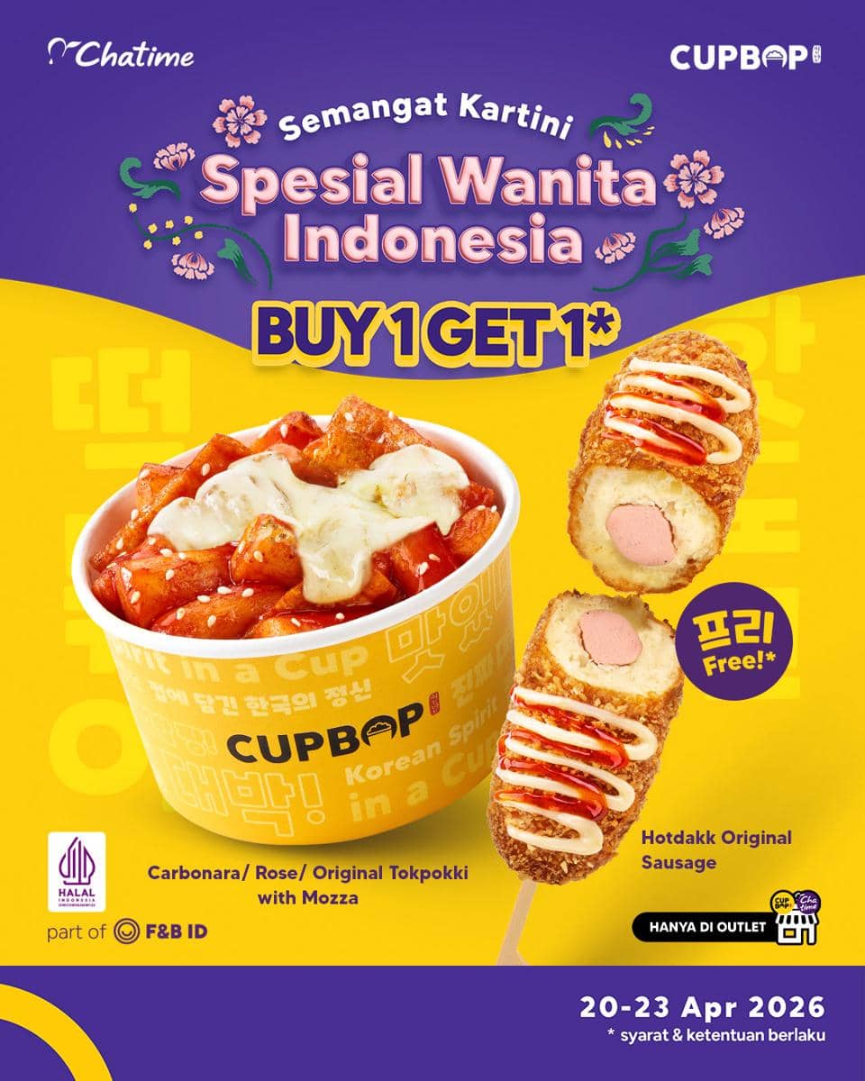 Promo Hari Kartini 2026 di Cupbob Indonesia 