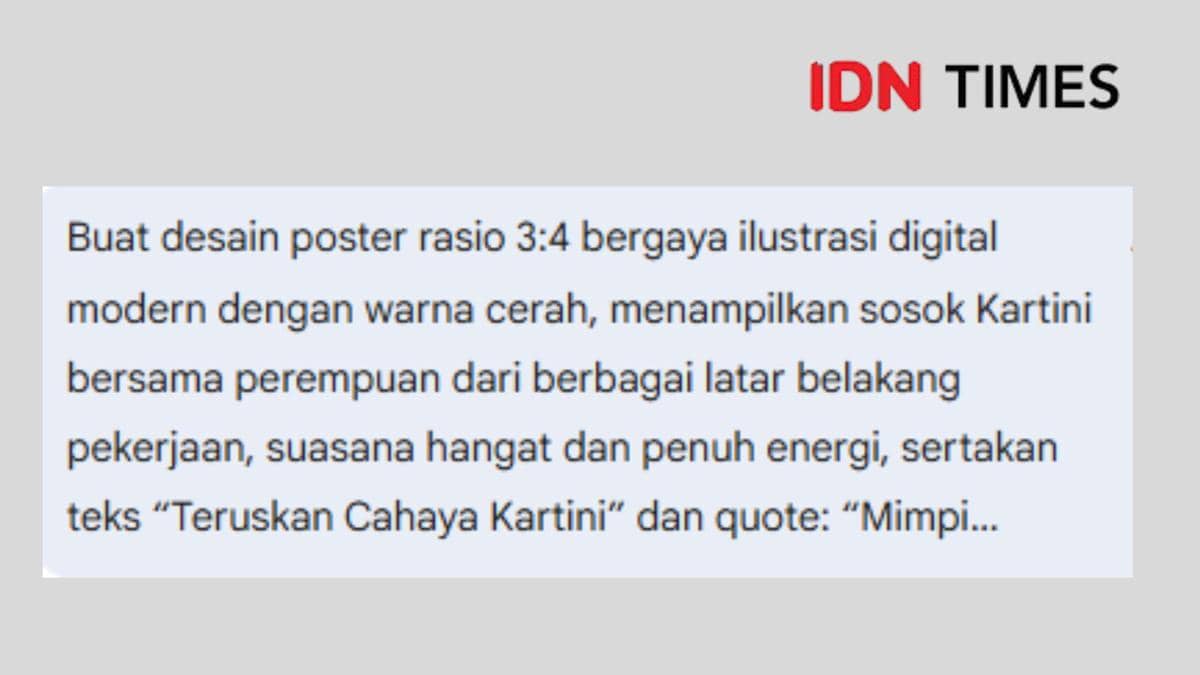 Prompt AI poster hari kartini 2026