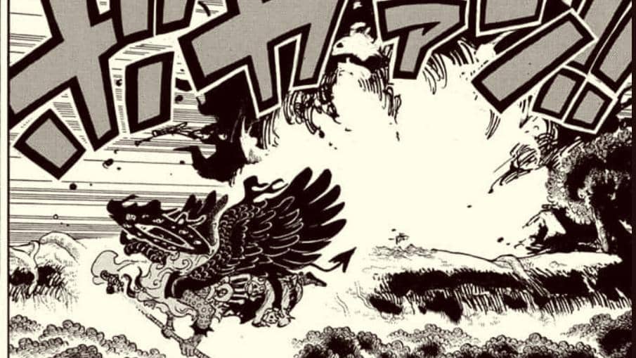 Imu meledakkan balok es Gunko. (Dok. Shueisha, Eiichiro Oda/One Piece)