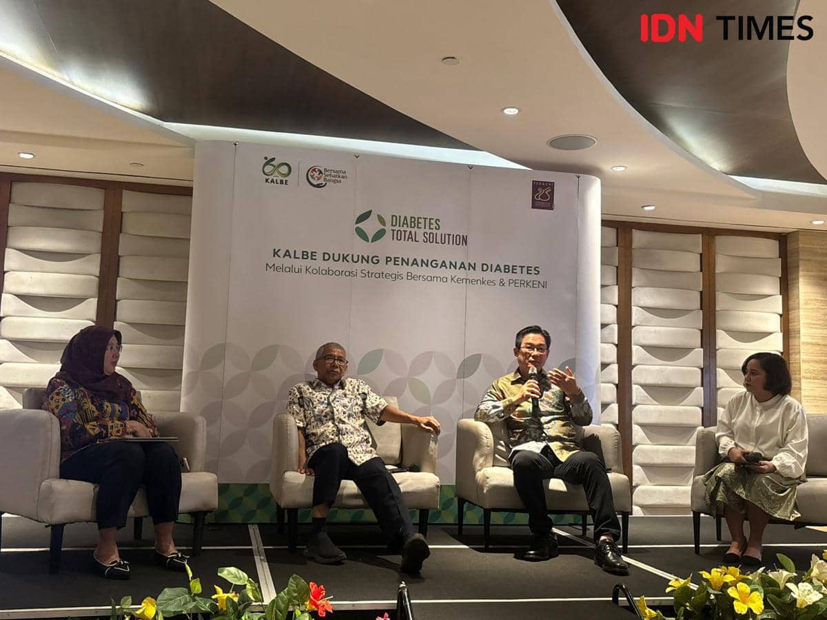 Diskusi media Kemenkes RI, PERKENI, dan Kalbe (17/4/2026) di Jakarta.