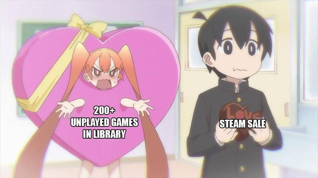 meme anime tentang menghabiskan uang