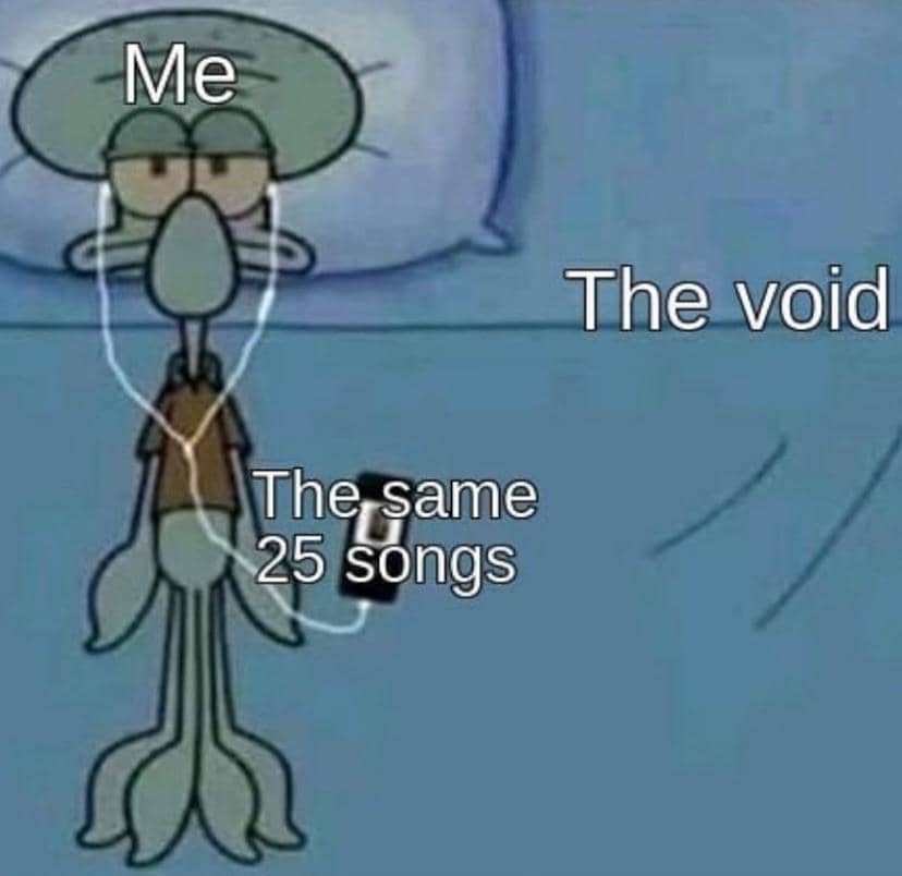 meme SpongeBob tentang lagu