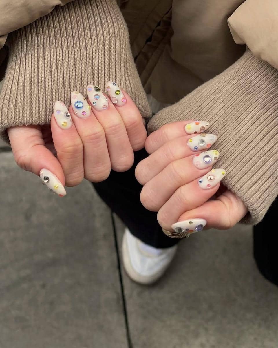 ilustrasi nail art bubble 