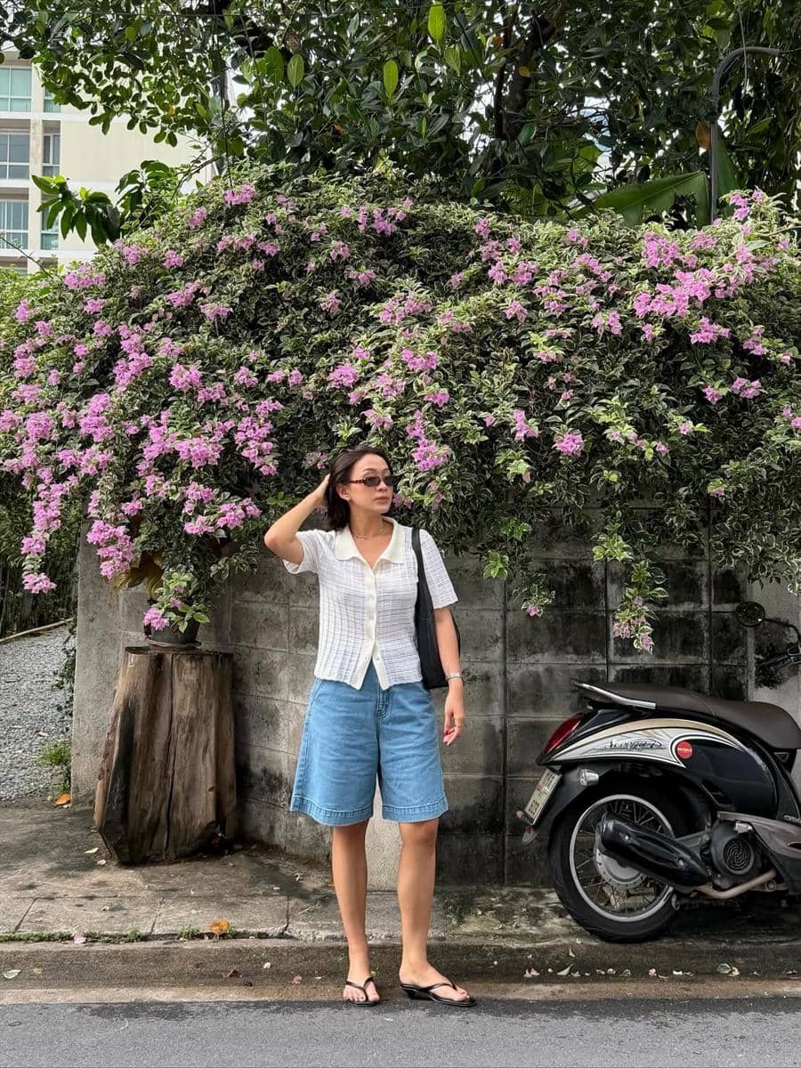 ilustrasi celana pendek blue jeans