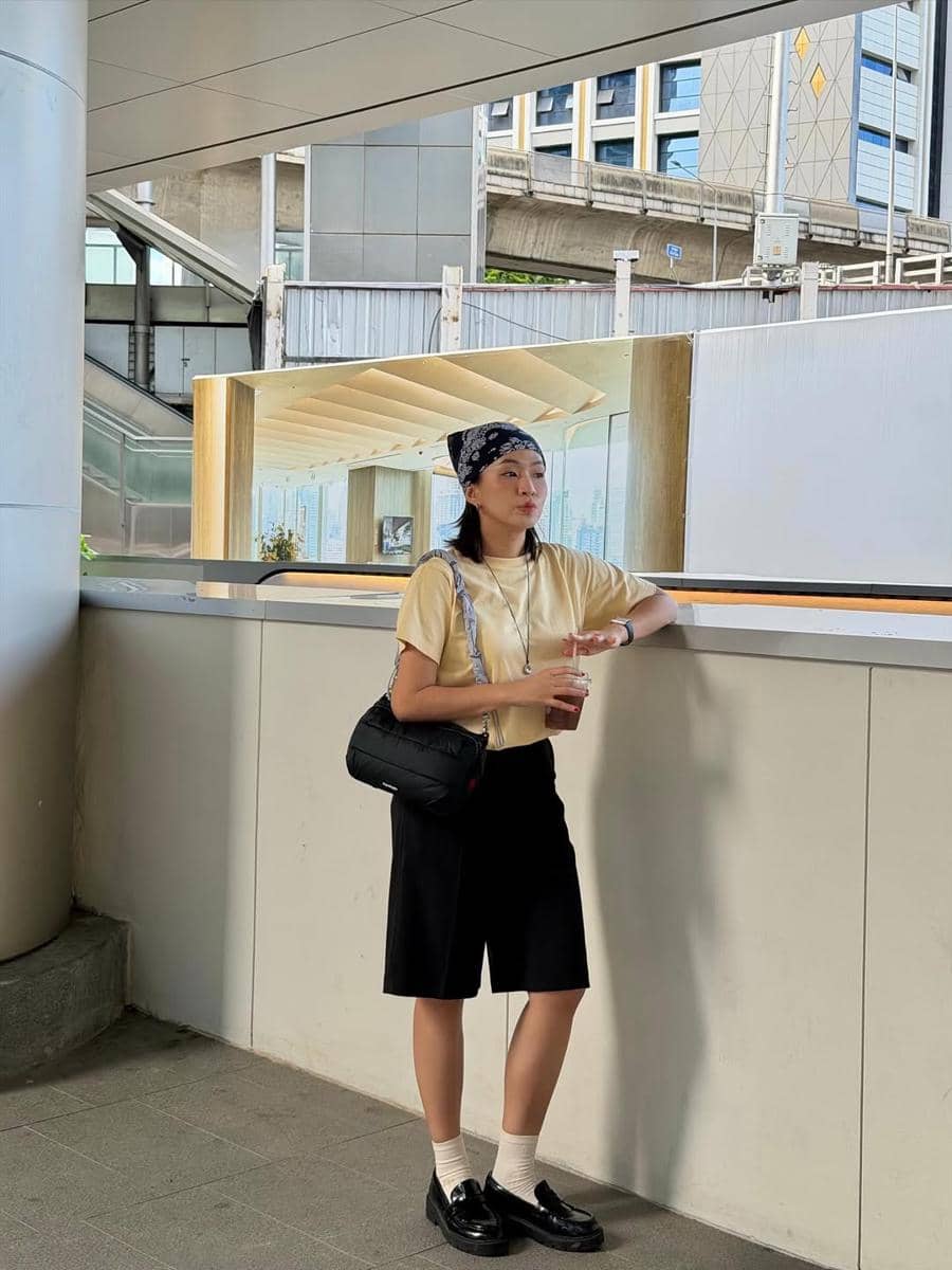 ilustrasi celana pendek hitam