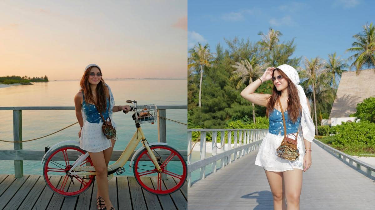 7 Potret Marsha Aruan Liburan di Maldives, Indah Banget!