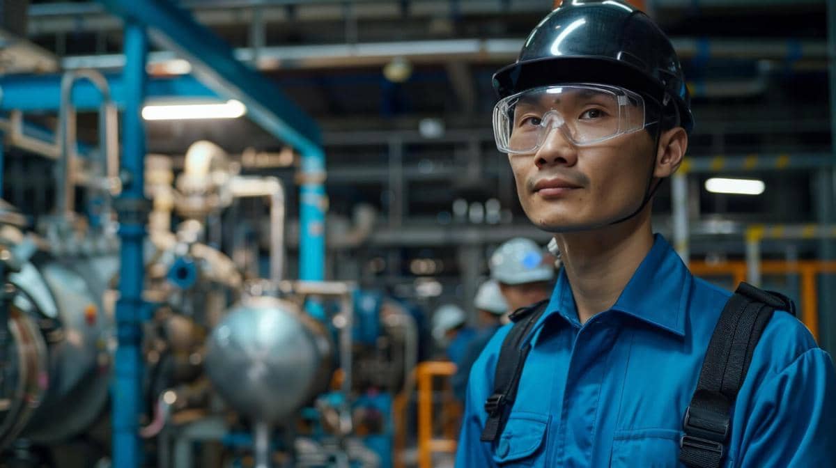 ilustrasi karyawan pabrik